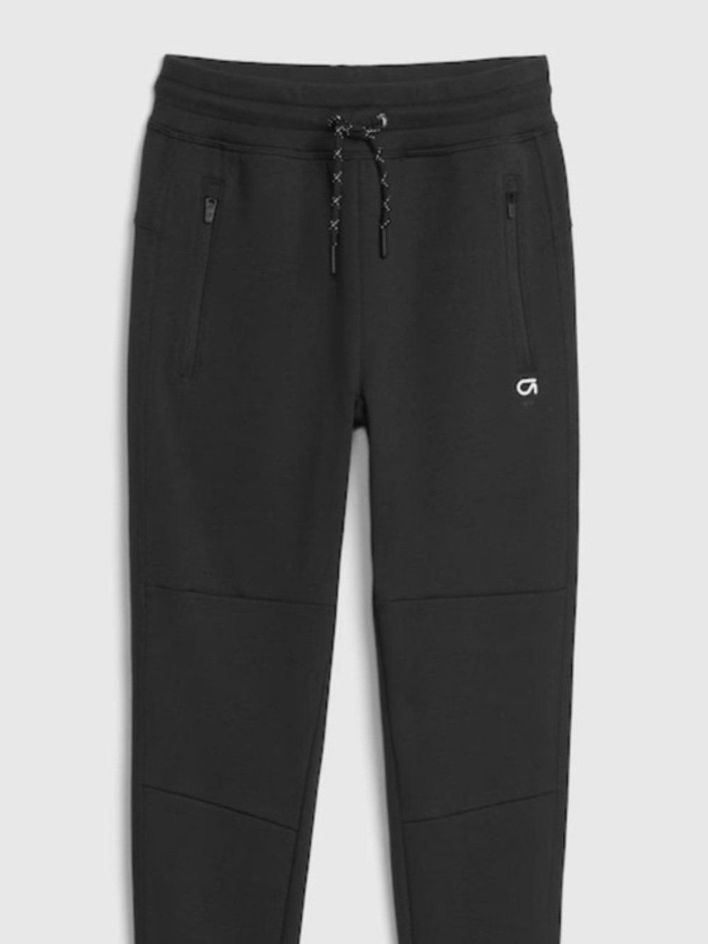 NWT Boys Black Reinforced Knee Moto Joggers